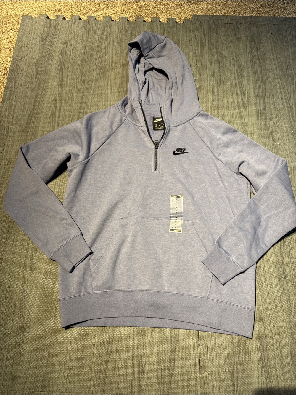 Nike Light Lavender/Gray Half-Zip Hoodie - Women's